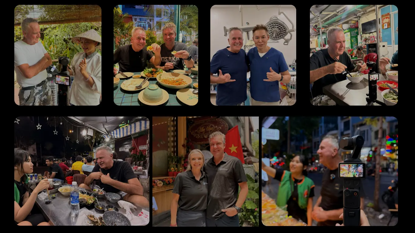 Simon Gault on the food tour in Vietnam
